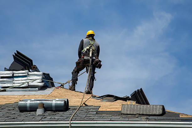 Professional Roof Installation technician working in Oysterville, WA